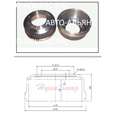 Барабан тормозной HD 540/ A-Space передний D215