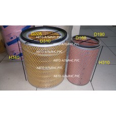 Фильтр воздушный HD D6AC D205*310*340 с вставкой