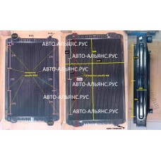 Радиатор ДВС D6A*/ D8AB 1050*640*100 HD (датчик вверху по центру, если нет - тогда см.-25300-8C003)