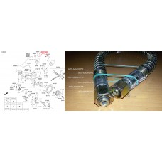 Шланг тормозной гайка-гайка M22 ID=17, L650 HD Universe / GRB NEW 08- передний