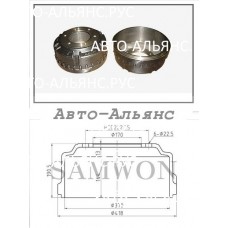 Барабан тормозной RHINO/ COSMOS 00-  R18 задний 6 шпилек