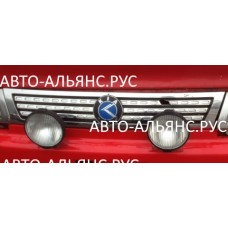 Решетка передняя наружная между фар (хром) GRB