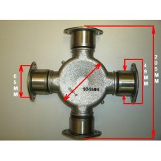 Крестовина кардана D49 L195 (205 с фл) 4фл. TR OM442/HD270-1000 (D6AB,D6C)/ AC-540/GRB EF750, F17/DE